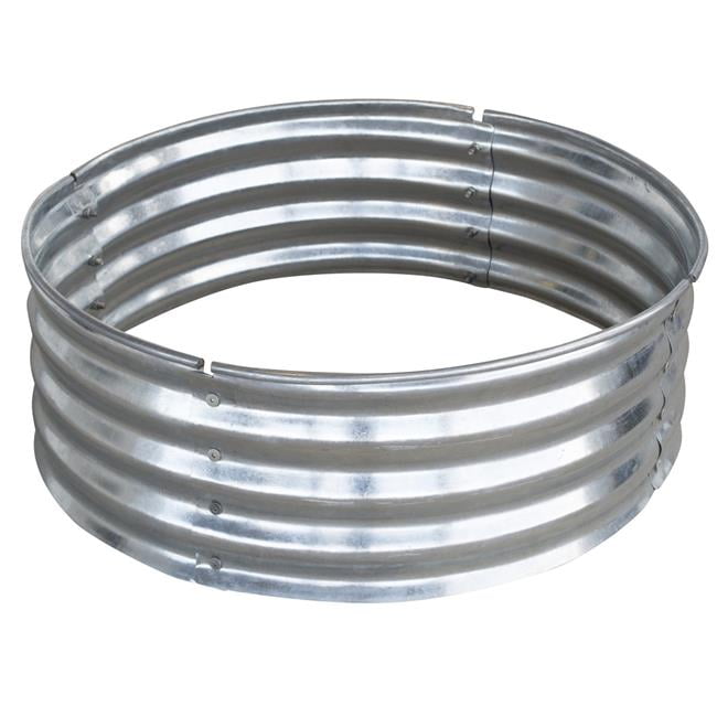 Galvanized Steel Fire Ring, Backyard Creations Fire Pit Lid