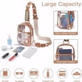 thumbnail image 4 of Greeniant Bolso claro impermeable del estadio con las correas ajustables Bolsos claros para los acontecimientos del estadio Bolso claro del Ropa Deportiva, Zapatos blanco, 4 of 6
