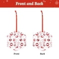 thumbnail image 2 of KLL Red Lips Pattern Acrylic Christmas Ornaments,1 PCS Xmas Tree Decor with Ribbon 3" Christmas Décor Christmas Pendant for Hanging on Tree & Party Favors-Hexagon, 2 of 7