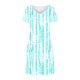 thumbnail image 4 of Vestido Corto de Verano Moda Gradiente Corto de Manga en V Cuello Vestido Casual, Poliéster Ligero de Verano, Lavado de Manos, 4 of 7