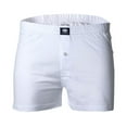 thumbnail image 2 of CECEBA Pantalones cortos para hombres, paquete de 2 - Boxer, básicos, de algodón, M-8XL, lisos Blanco 4XL (4X-Large), 2 of 3