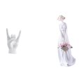 thumbnail image 1 of Escultura creativa de cerámica con gesto de mano de una niña. Figura moderna de de una dama, ideal para decorar apartamentos, dormitorios, r, 1 of 8