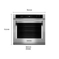 thumbnail image 2 of Horno Eléctrico KITCHENAID KOSE500ESS 76 Cm Acero Inox Empotre, 2 of 3
