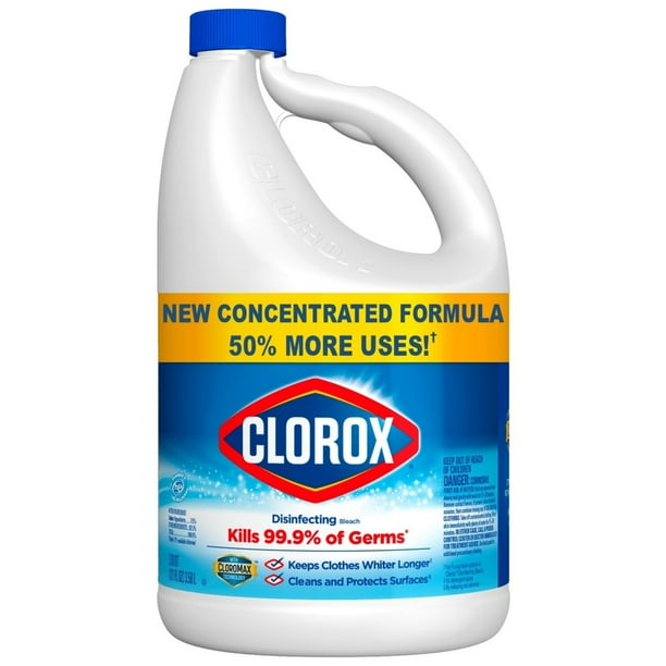 New Clorox Disinfecting Bleach, Regular (Concentrated Formula), 121