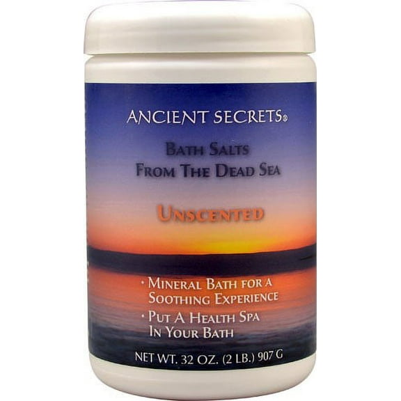 Ancient Secrets Dead Sea Mineral Baths Unscented 2 lbs Salt