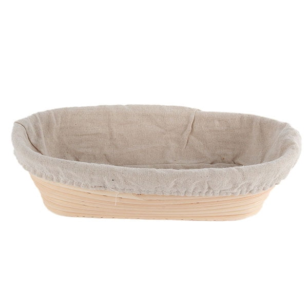 Details about   4pcs Natural Indonesian Rattan Bread Fermentation Basket with Cloth Cover Set 