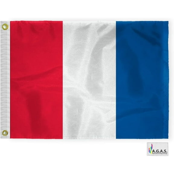 AGAS Tango Code T Marine Signal Flag - Printed 200D Nylon - Canvas Header - Brass Grommets - Colorfast & Stitched Edges - Nautical Boat Flag - Naval Code Signal Flag.