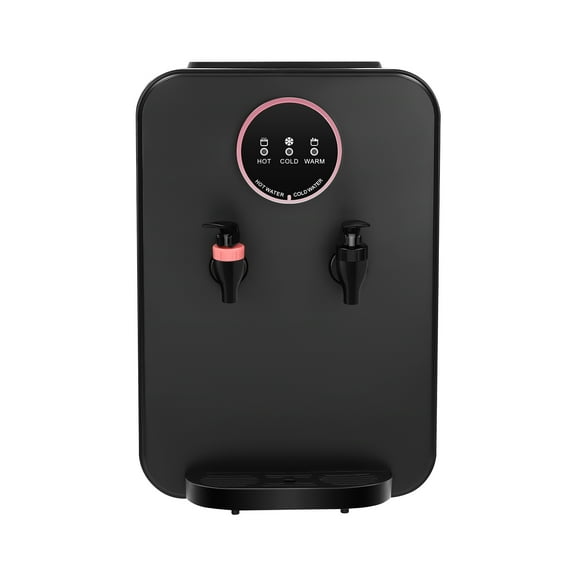 Countertop Hot and Cold Water Cooler Dispenser, Efficient Cooling/Heating, Top Loading Countertop Water Dispenser for Home Office Use