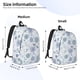 thumbnail image 2 of Disketp Retro ice blue snowflakes print Canvas Backpack Lightweight Travel Daypack Student Rucksack Laptop Backpack-Medium, 2 of 5