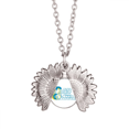 thumbnail image 1 of Headset Orange Music Pattern Sunflower Necklace Pendant Locket Jewelry, 1 of 3
