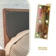 thumbnail image 3 of 4Pcs Metal Bed Rail Brackets Replacement Fasteners Bed Frame Hinges Hooks Bed Post Accessories, 3 of 8