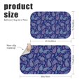 thumbnail image 3 of Paisley and Floral Blue Pattern Bath Mat Set Of 2,Non-Slip Rug for Bathroom,Kitchen,Bedroom,Entrance, 30x17 and 23.5x15.7 Inches, 3 of 5