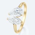 thumbnail image 4 of vylahjewellery Women's Toi Et Moi Moissanite Anniversary Ring Marquise & Pear Cut Diamond Engagement Ring 10K Vermeil Yellow Gold Birthday Gift Ring for Her, 4 of 9