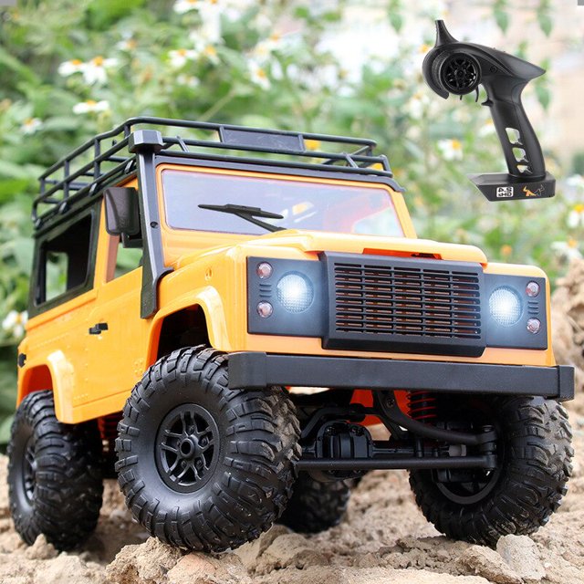 Coche de Control remoto todoterreno de aleación de 2,4g, tracción en las cuatro ruedas, escalada 1:12, simulación a escala completa, juguete para niños, coche de alta velocidad, regalo