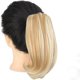 thumbnail image 1 of Extensión de coleta rubia de 25 cm con clip, cabello sintético liso con mezcla natural y aumento de volumen., 1 of 5