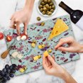thumbnail image 4 of Botany Cutting Board, Cartoon Design Pattern of Spring Floweret and Branches Repetition Print, Decorative Tempered Glass Cutting and Serving Board, in 3 Sizes, by Ambesonne, 4 of 5