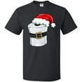 thumbnail image 3 of Inktastic Toilet Paper with Santa Hat and Belt T-Shirt, 3 of 5