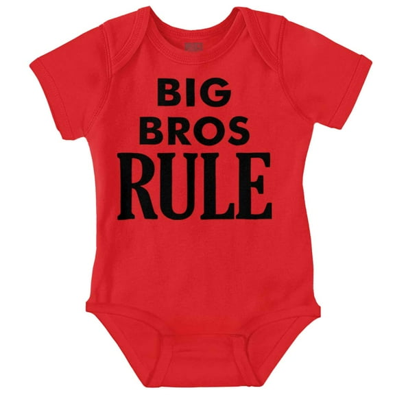 Big Brothers Rule Oldest Bro Funny Bodysuit Jumper Boys Infant Baby Brisco Brands 12M