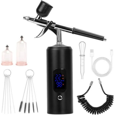 Portable Air Compressor Kit with Airbrush Spray Gun for Nail Art Cake Painting