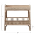 thumbnail image 2 of Creative Co-Op Rattan and Bamboo Console Table with Shelf, Natural, 2 of 5