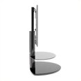 thumbnail image 3 of Tech Link Strata Two-Shelf Pedestal TV Stand in Black, 3 of 6
