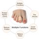 thumbnail image 5 of Juego de 5 protectores de gel suave para dedos de los pies y las manos., 5 of 9