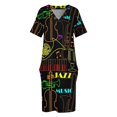 thumbnail image 3 of Vestido largo estilo festival de jazz de neón para mujer, ideal como disfraz de festival o vestido de graduación., 3 of 6