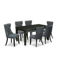 thumbnail image 3 of East West Furniture 7 Piece Kitchen Table Set Contains a Rectangle Dining Table with Butterfly Leaf, 3 of 6