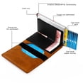thumbnail image 2 of Tarjetero RFID para hombre, billetera de aleación de aluminio para tarjetas de crédito, tarjetero de metal de aluminio, estuche de aluminio, tarjetero antimagnético, tarjetero de visita, 2 of 6