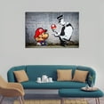 thumbnail image 4 of Banksy Graffiti Art Mario And The Cop Posters Art Print Wall Photo Paint Poster Hanging Picture Family Bedroom Decor Gift 24x36inch(60x90cm), 4 of 6