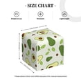 thumbnail image 4 of Kdxio Green Avocado Print Tissue Box Cover,Square Decorative PU Leather Facial Paper Case Organizer Holder Dispenser for Bathroom,Night Stands,Desk,Car 5.2''X5.2''X5.2'', 4 of 8