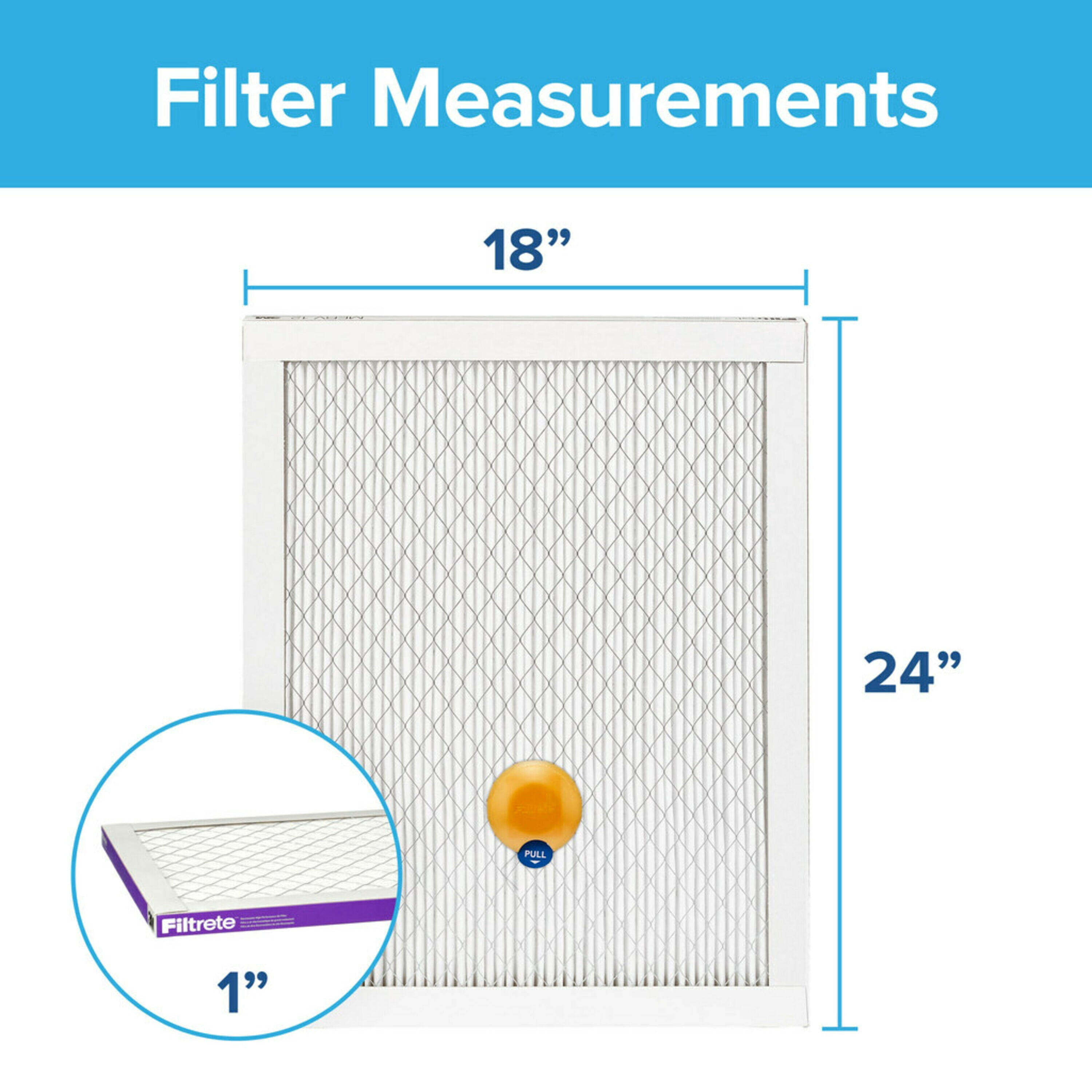Filtrete by 3M, Smart 18x24x1, MERV 12, Allergen, Bacteria & Virus HVAC Air and Furnace Filter, Captures Allergens, Bacteria, Viruses, 1500 MPR, 1 Filter