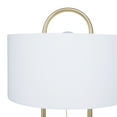 thumbnail image 6 of CosmoLiving by Cosmopolitan 20" Paper Clip White Accent Lamp with White Linen Shade, 6 of 11