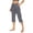 18# Dark Gray, variant on Womens Capri Pants Summer Business Casual Pull On Womens Capris with Pockets Watermelon Red S