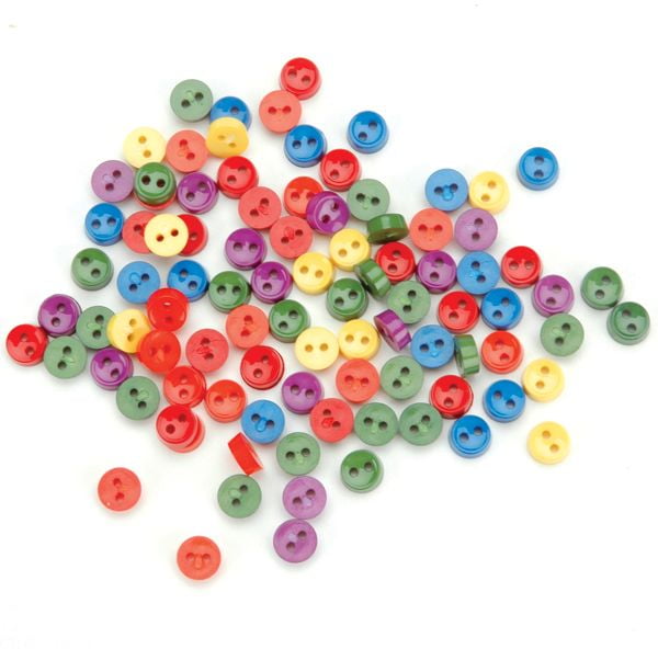 Dress It Up EmbellishmentsTiny Primary Buttons