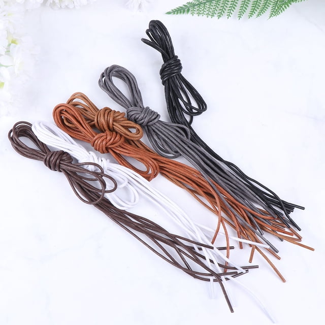 PAMINGONO 12 Pares Cordones Finos Redondos Para De Con Puntas Resistentes Y Cera