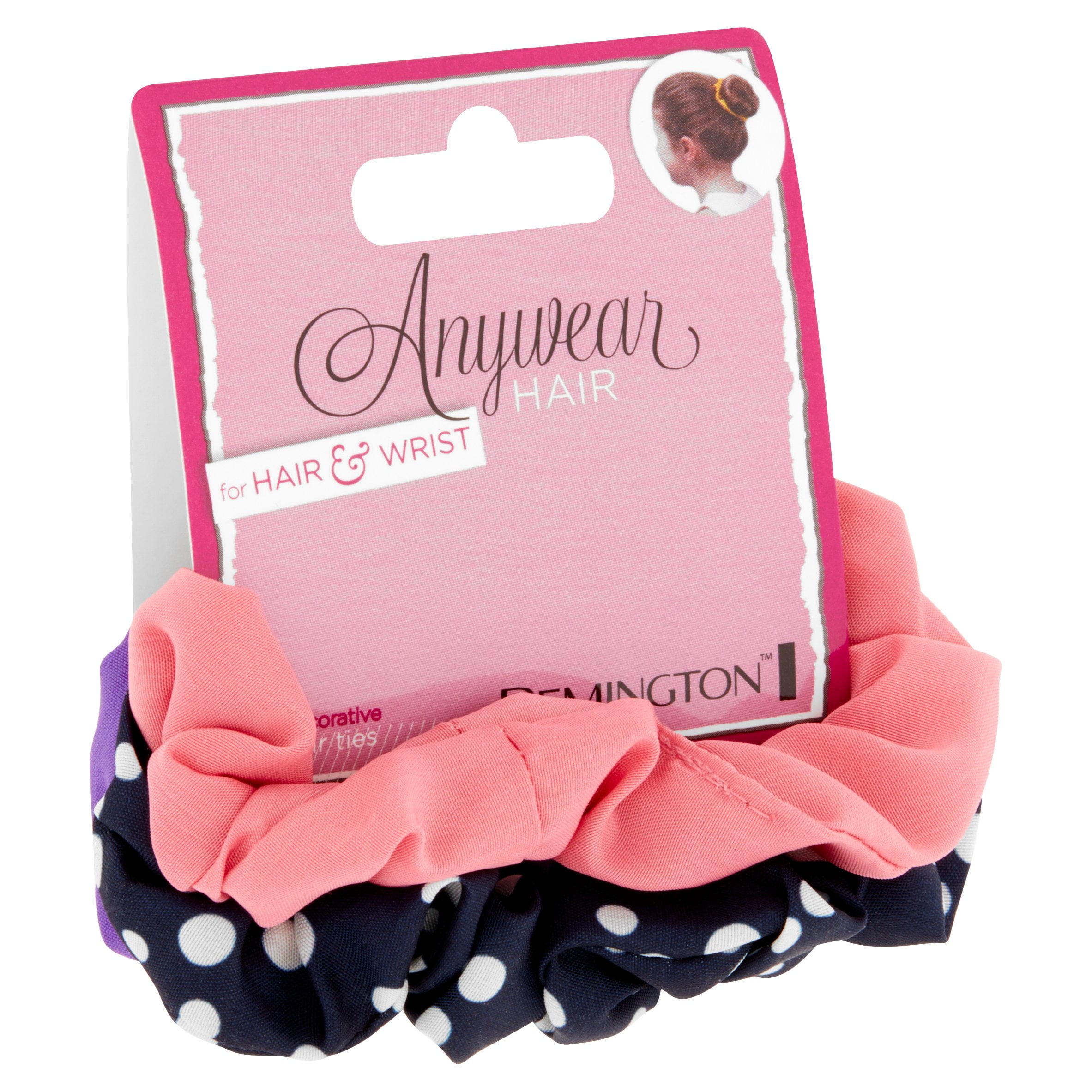 4 Pack Remington Anywear Hair Decorative Hair Ties For Hair