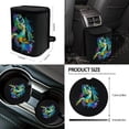 thumbnail image 4 of Yuyamidu Sea Turtle Car Interior Set Car Seat Covers Steering Wheel Seat Belt Covers Trash Can Coasters Rear View Mirror Covers Keychains Lipstick Covers Set of 13, 4 of 5