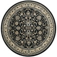 thumbnail image 3 of Unique Loom Sialk Hill Collection Area Rug - Washington (7' 10" Round Black/Gray) Floral Traditional Perfect For Living Room Bed Room Dining Room Office, 3 of 8