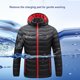 thumbnail image 5 of Qarigey Chaqueta de calefacción Chaquetas acolchadas cálidas Termostato inteligente Ropa térmica con capucha ligera Abrigo térmico con cremallera Abrigos y chamarras  negro rojo L Qarigey AP013479-01, 5 of 6