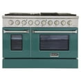 thumbnail image 2 of Kucht Professional 48" Stainless Steel Propane Gas Range in Silver/Green, 2 of 14