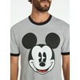 thumbnail image 4 of Disney Men’s Mickey Mouse Graphic Ringer Tee, Size M, 4 of 5