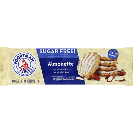 Voortman Sugar-Free Iced Almonette Cookies, 8 Oz. - Walmart.com