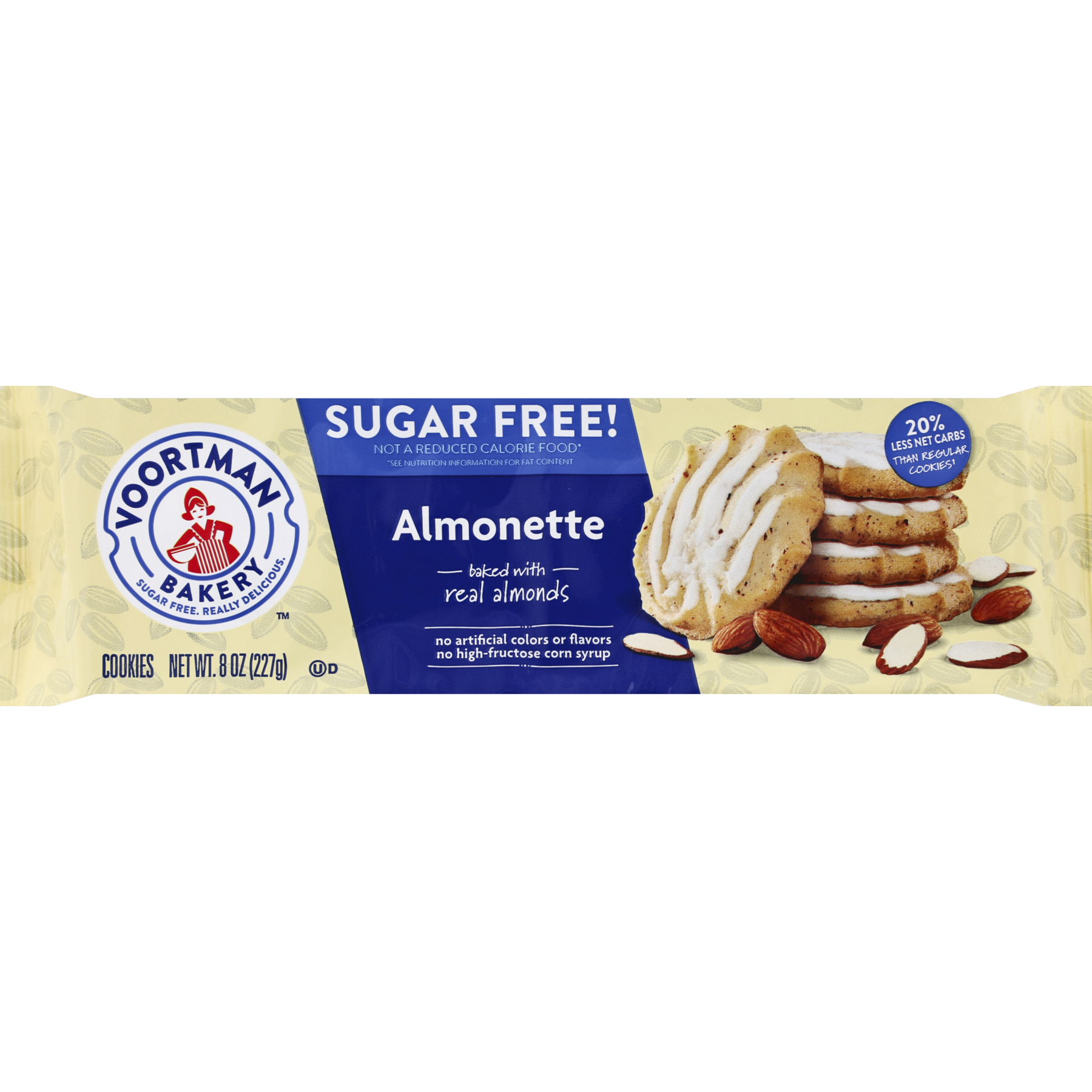 Voortman Sugar Free Iced Almonette Cookies 8 Oz Walmart