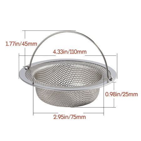 

BMForward Sink Strainer Stainless Steel Kitchen Sink Strainer Wide Edge Suitable