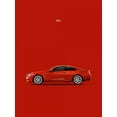 thumbnail image 2 of Rogan, Mark 19x24 White Modern Wood Framed Museum Art Print Titled - BMW M6, 2 of 4