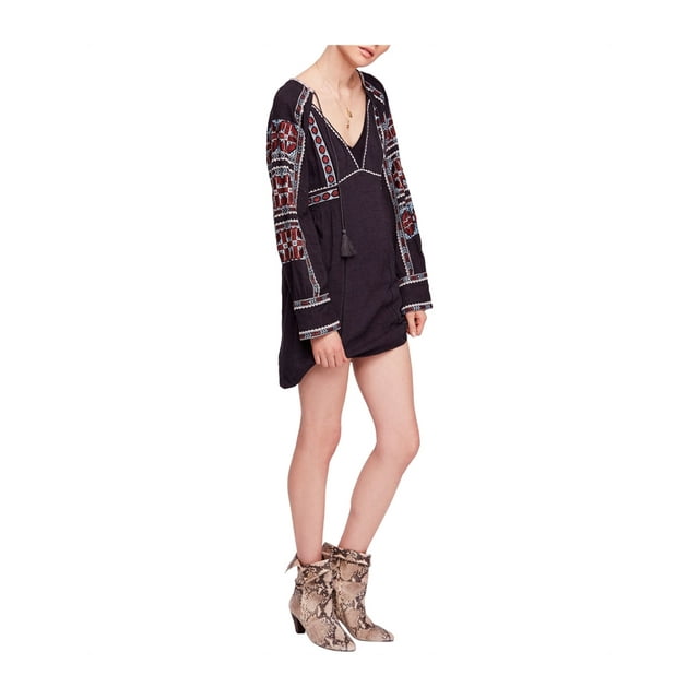 Free People Femmes Toute Ma Vie Mini Robe Tunique Noir S