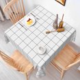 thumbnail image 3 of Tchckioa Square Tablecloth for Restaurant Party Decor,54x54 Inch Stain Resistant Table Cloth,White, 3 of 6