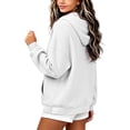 thumbnail image 6 of Fancifize Girls Cozy Fleece Hoodie Jacket Full Zip Long Sleeve Hooded Sweatshirt Teens Kids Fall Lightweight Tops with Pockets, 6 of 7
