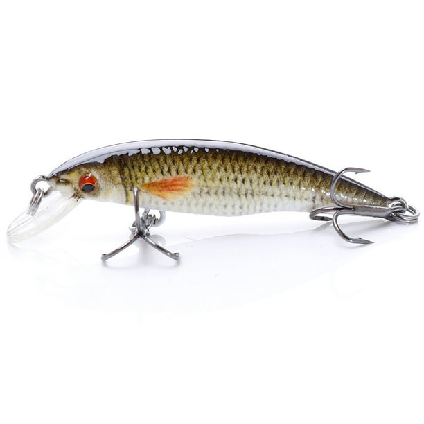 VTAVTA 2g/6g/12g Mini Minnow Wobblers Señuelos de pesca flotantes Minnow Crankbait Artificial Hard Swimbait Pescado señuelo Pike Wobblers Tan Jianjun unisex
